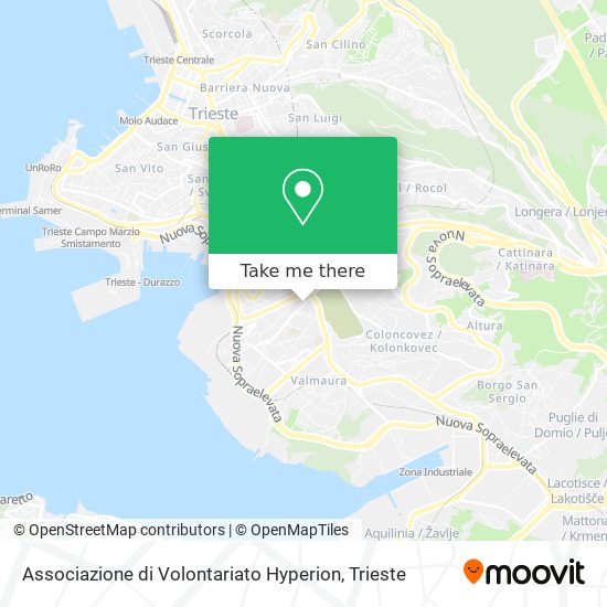 Associazione di Volontariato Hyperion map