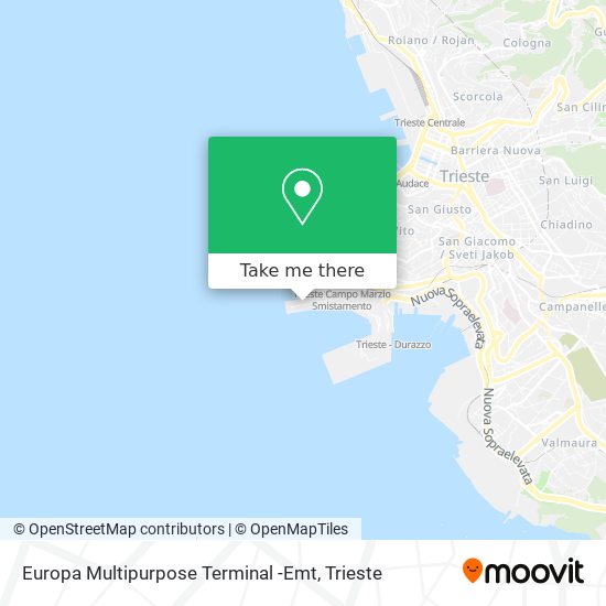 Europa Multipurpose Terminal -Emt map