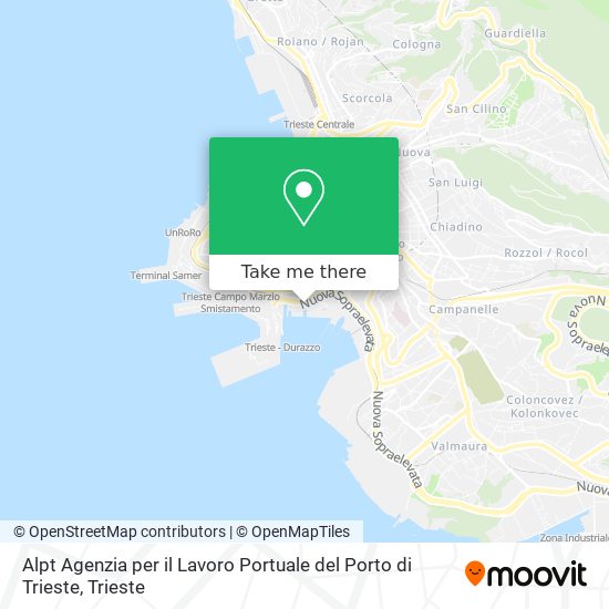 Alpt Agenzia per il Lavoro Portuale del Porto di Trieste map