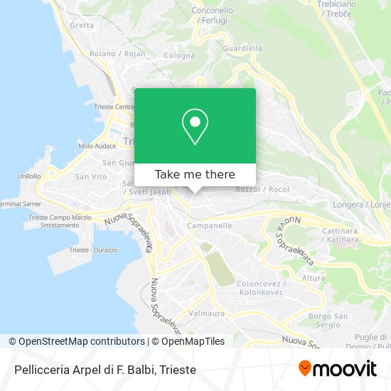 Pellicceria Arpel di F. Balbi map