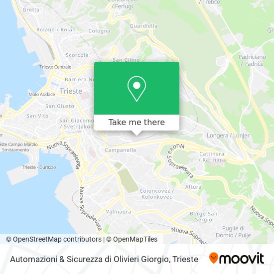 Automazioni & Sicurezza di Olivieri Giorgio map