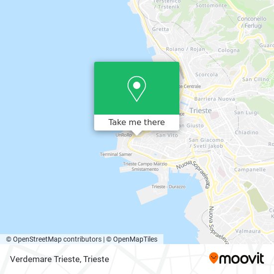 Verdemare Trieste map