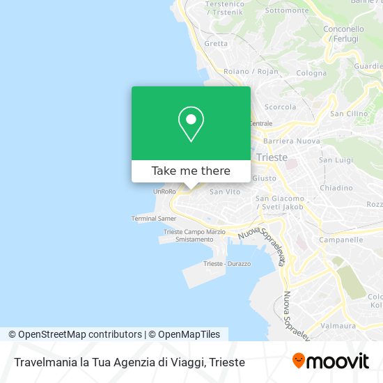 Travelmania la Tua Agenzia di Viaggi map