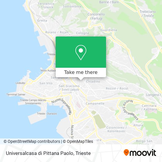 Universalcasa di Pittana Paolo map