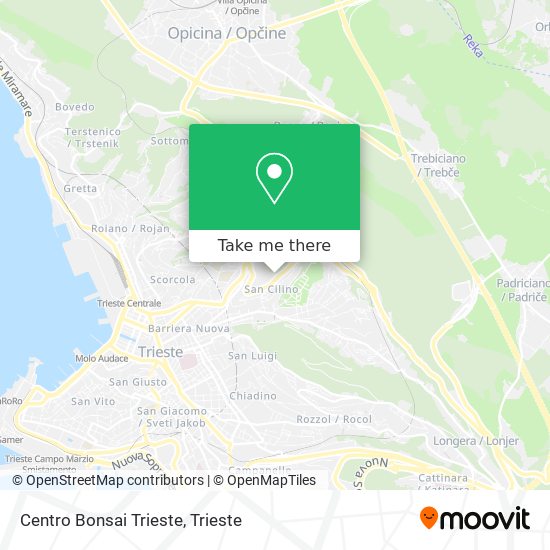 Centro Bonsai Trieste map