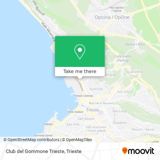 Club del Gommone Trieste map