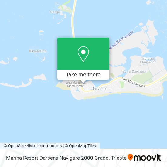 Marina Resort Darsena Navigare 2000 Grado map