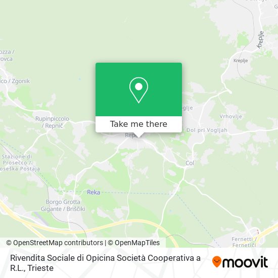 Rivendita Sociale di Opicina Società Cooperativa a R.L. map