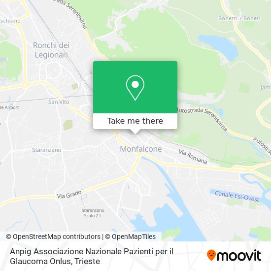 Anpig Associazione Nazionale Pazienti per il Glaucoma Onlus map