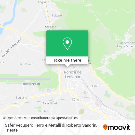 Safer Recupero Ferro e Metalli di Roberto Sandrin map