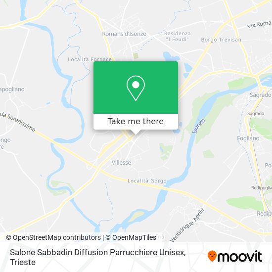 Salone Sabbadin Diffusion Parrucchiere Unisex map