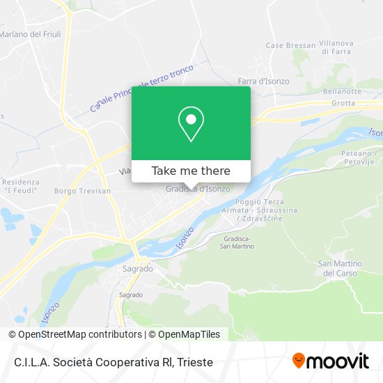 C.I.L.A. Società Cooperativa Rl map