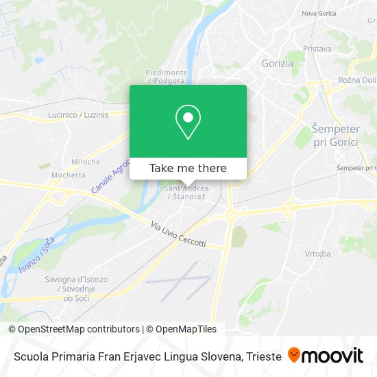 Scuola Primaria Fran Erjavec Lingua Slovena map