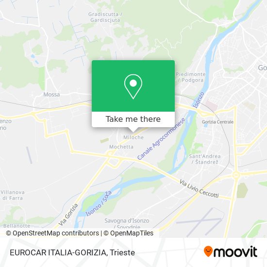 EUROCAR ITALIA-GORIZIA map