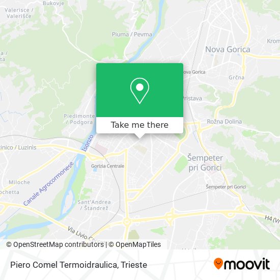 Piero Comel Termoidraulica map