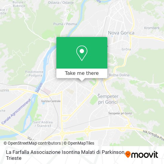 La Farfalla Associazione Isontina Malati di Parkinson map