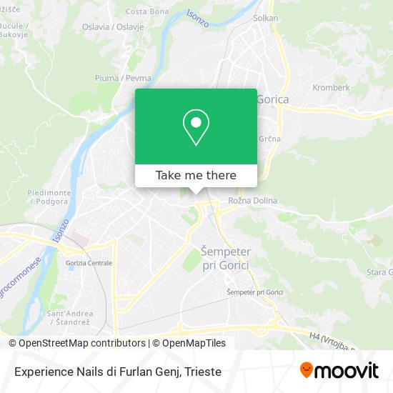 Experience Nails di Furlan Genj map