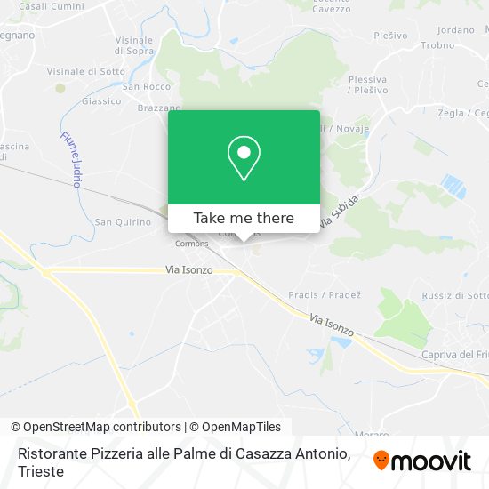 Ristorante Pizzeria alle Palme di Casazza Antonio map