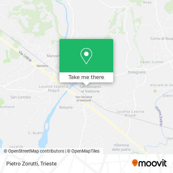 Pietro Zorutti map