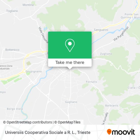 Universiis Cooperativa Sociale a R. L. map