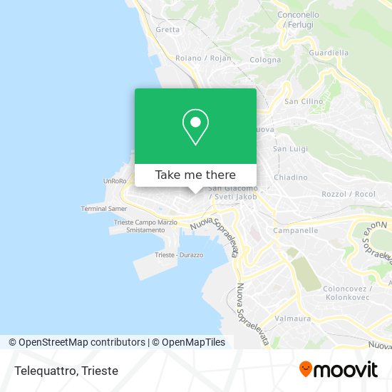 Telequattro map