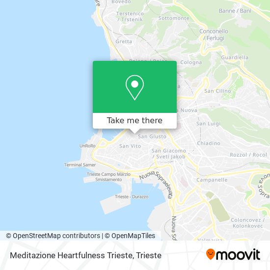 Meditazione Heartfulness Trieste map