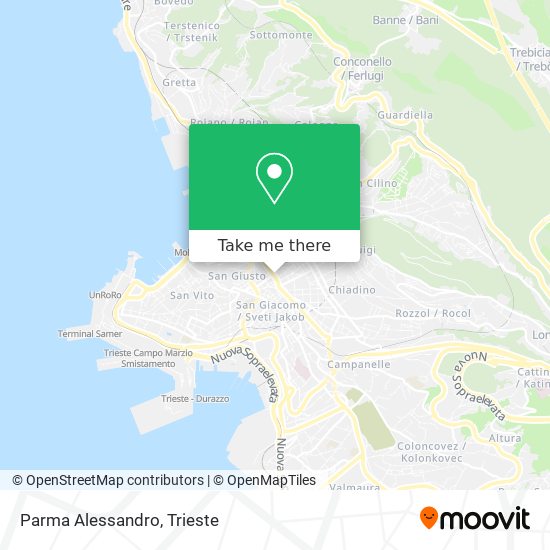 Parma Alessandro map