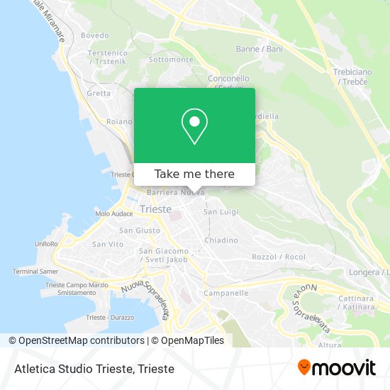 Atletica Studio Trieste map