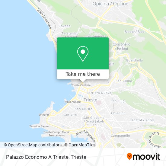 Palazzo Economo A Trieste map