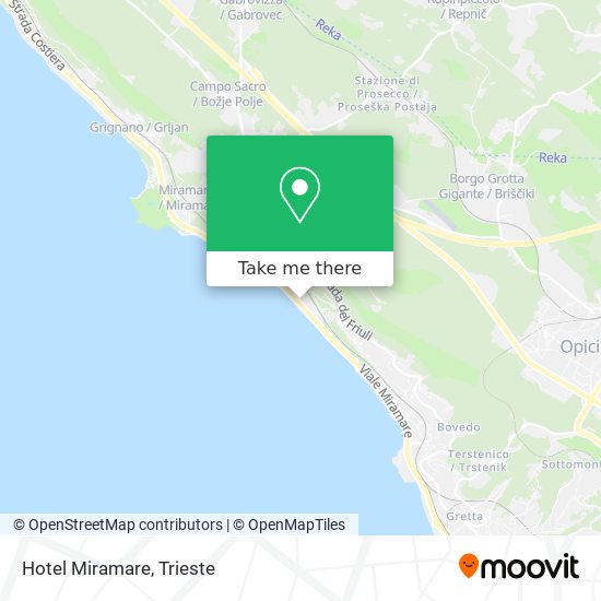 Hotel Miramare map