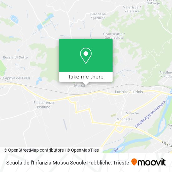 Scuola dell'Infanzia Mossa Scuole Pubbliche map