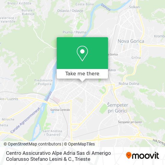 Centro Assicurativo Alpe Adria Sas di Amerigo Colarusso Stefano Lesini & C. map