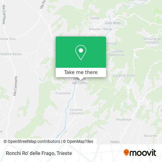 Ronchi Ro' delle Frago map