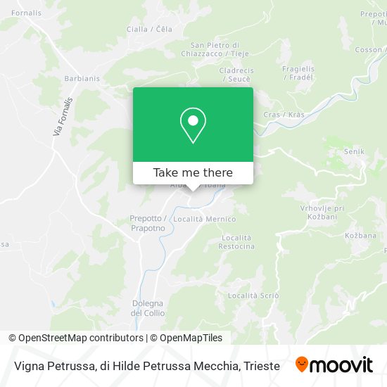 Vigna Petrussa, di Hilde Petrussa Mecchia map