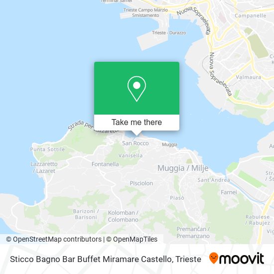 Sticco Bagno Bar Buffet Miramare Castello map