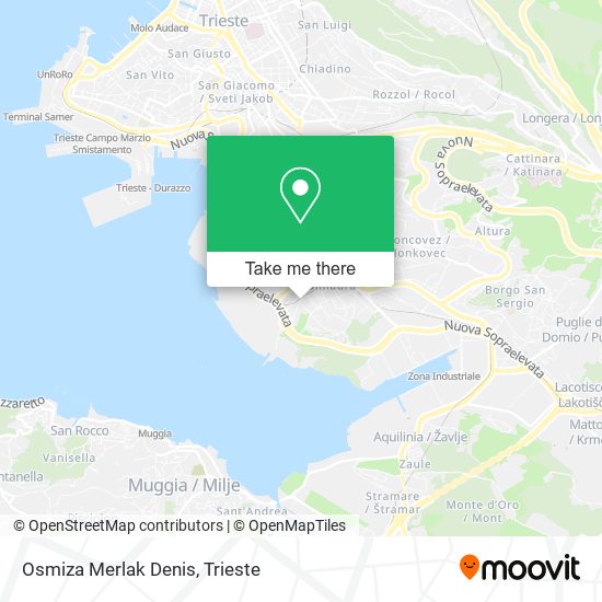 Osmiza Merlak Denis map