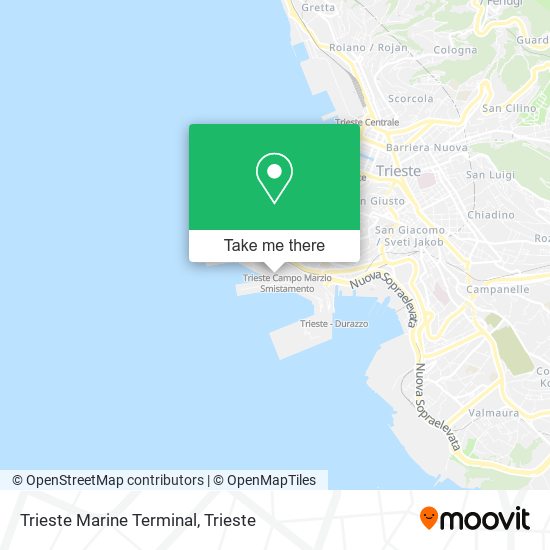Trieste Marine Terminal map