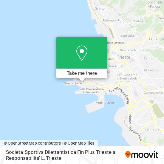 Societa' Sportiva Dilettantistica Fin Plus Trieste a Responsabilita' L map