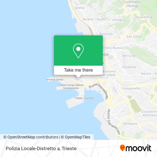 Polizia Locale-Distretto a map