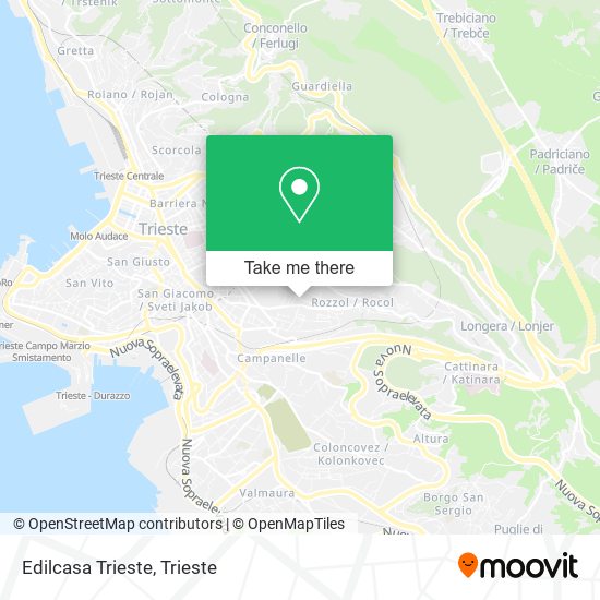 Edilcasa Trieste map