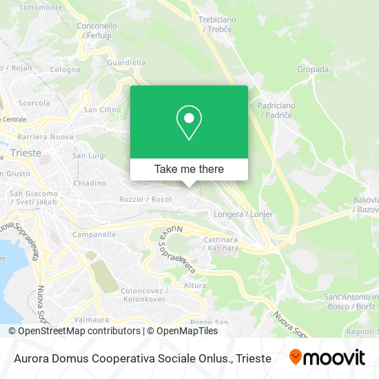Aurora Domus Cooperativa Sociale Onlus. map