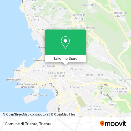 Comune di Trieste map