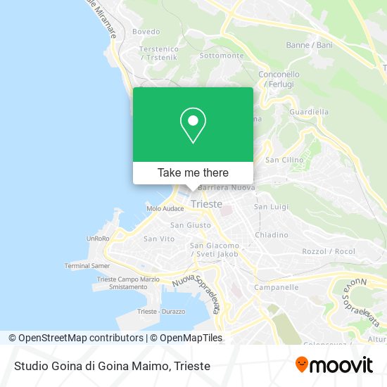 Studio Goina di Goina Maimo map