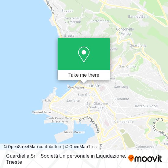 Guardiella Srl - Società Unipersonale in Liquidazione map