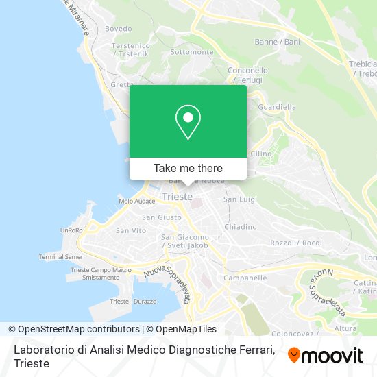 Laboratorio di Analisi Medico Diagnostiche Ferrari map