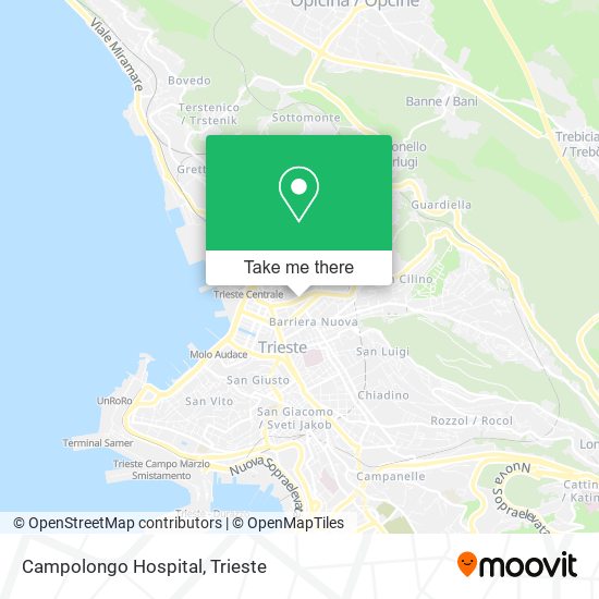 Campolongo Hospital map