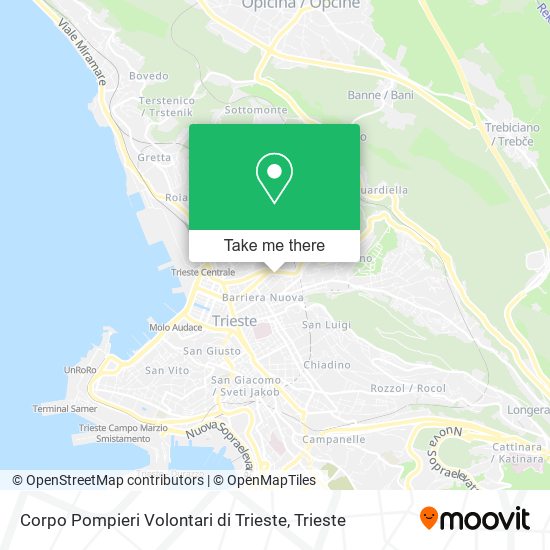 Corpo Pompieri Volontari di Trieste map