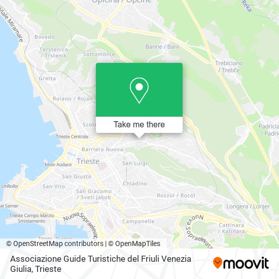 Associazione Guide Turistiche del Friuli Venezia Giulia map