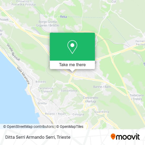 Ditta Serri Armando Serri map