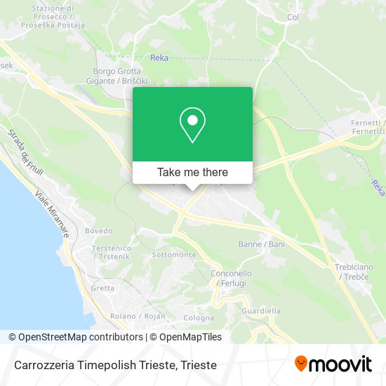 Carrozzeria Timepolish Trieste map